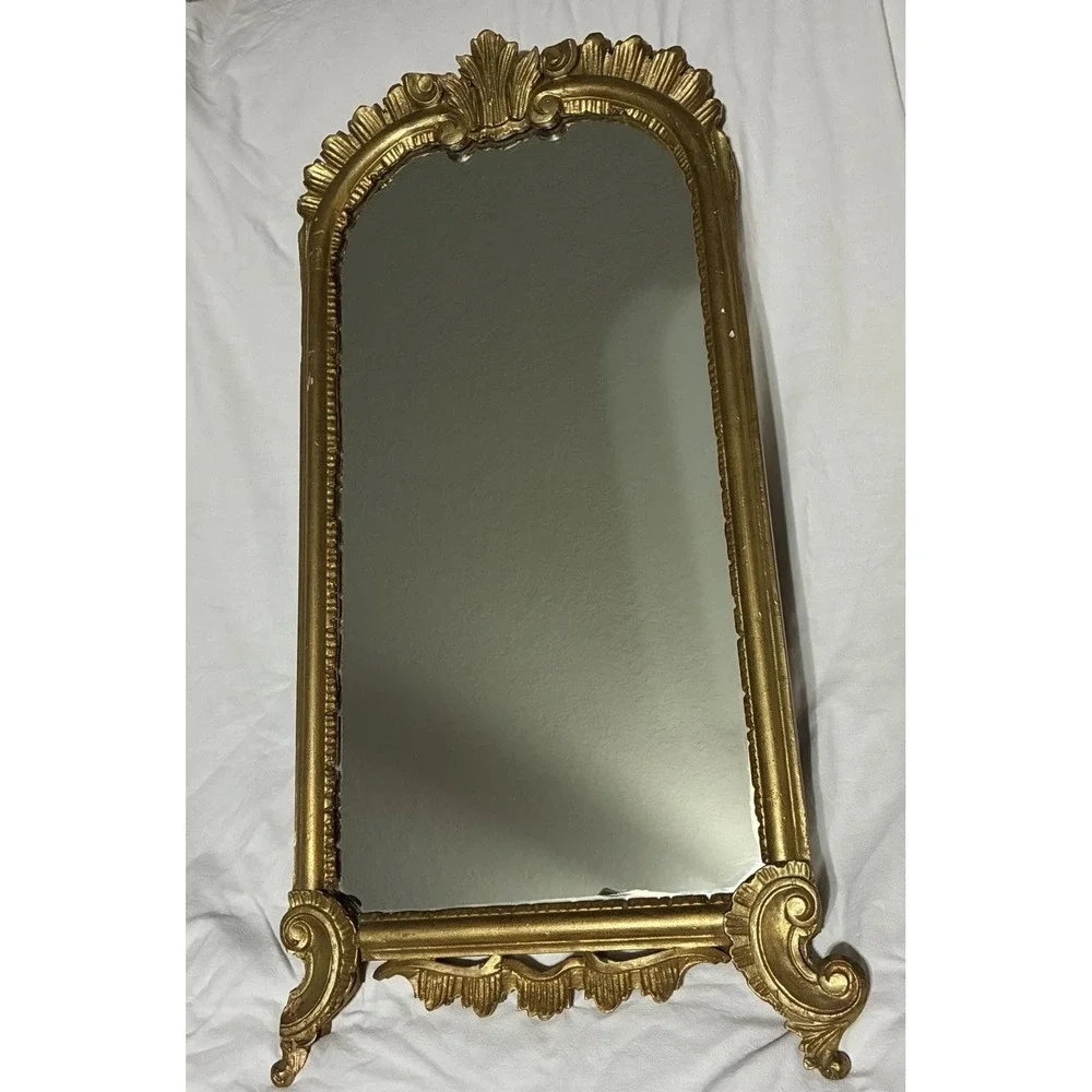 Vintage LaBarge Hollywood Regency Gold Gilt Wood Wall Mirror Mid Century MCMRare